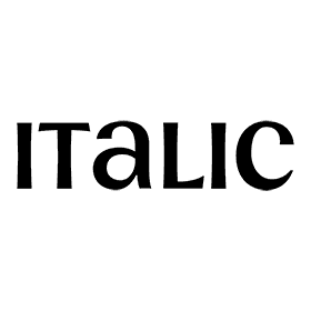 Italic